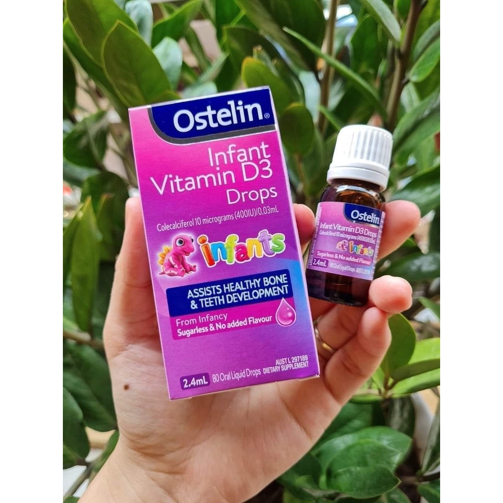 Vitamin D3 Os.telin D.rops cho trẻ từ sơ sinh đến 12 tuổi