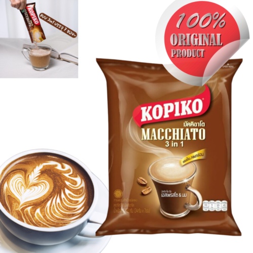 Cà Phê Kopiko Macchiato 3in1 Chính Hiệu Thái Lan - Kopiko Macchiato 3in1 Instant Coffee Thailand 480g