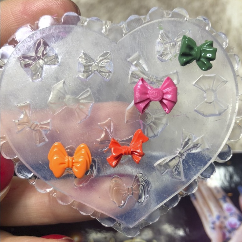 Khuôn hoa hồng, khuôn hoa sứ, khuôn trái tim, khuôn nơ nail