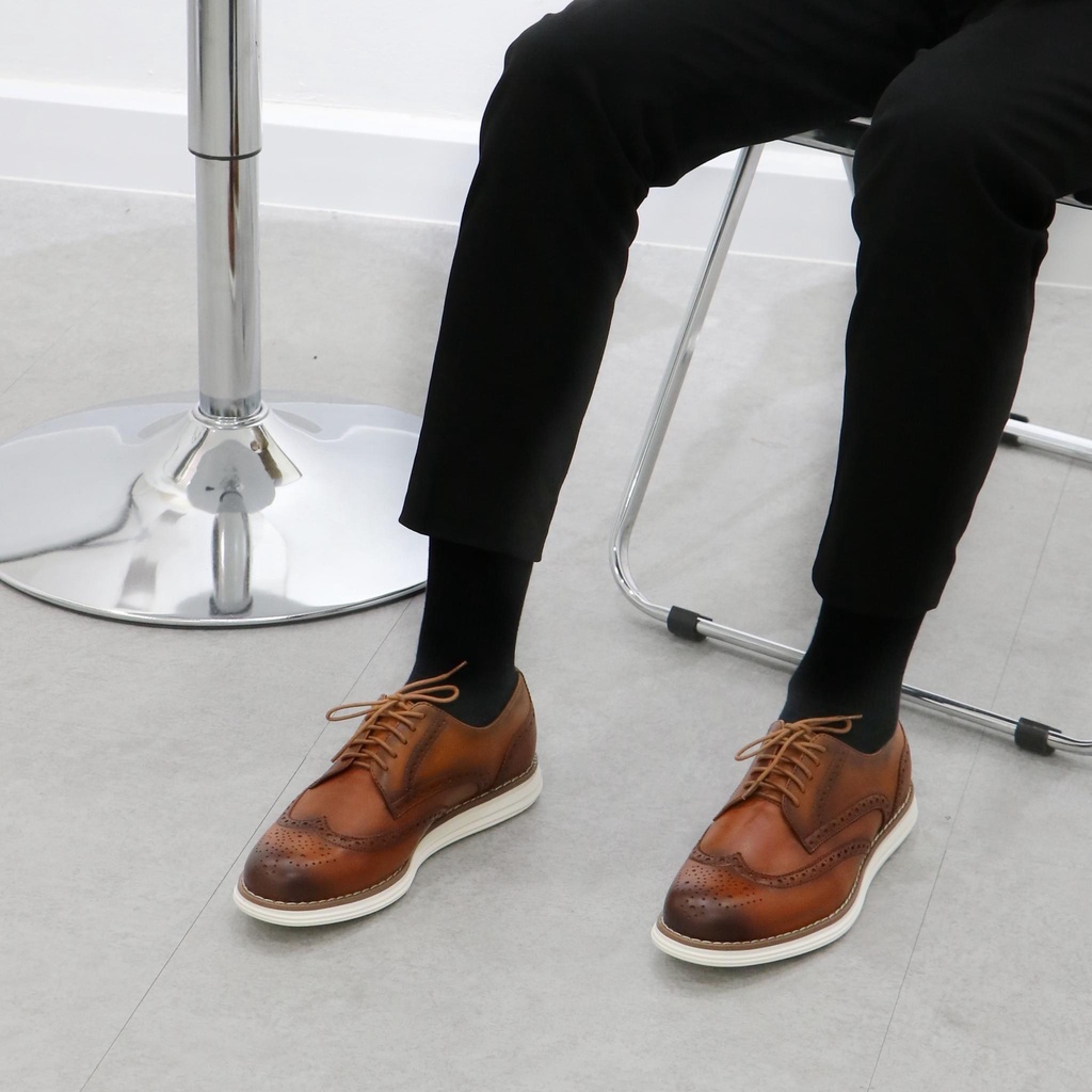 Giày da FANGY - The Modern Wingtips Sneakers - Nâu