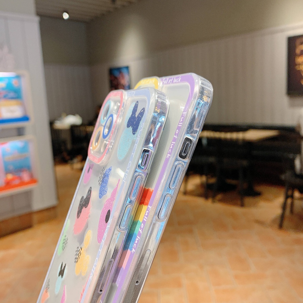 Ốp Lưng Điện Thoại Mềm Dẻo Họa Tiết Dễ Thương Cho Iphone Từ IpX Đến Ip13promax