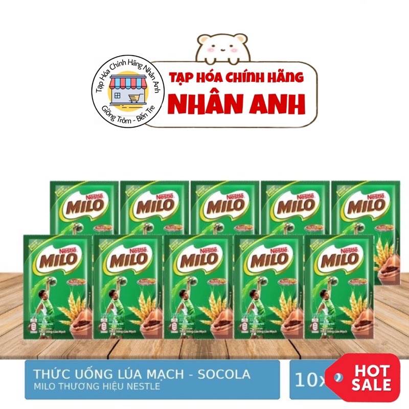 Dây 10 Gói Sữa Bột Milo Nestle (10gói x 22g)