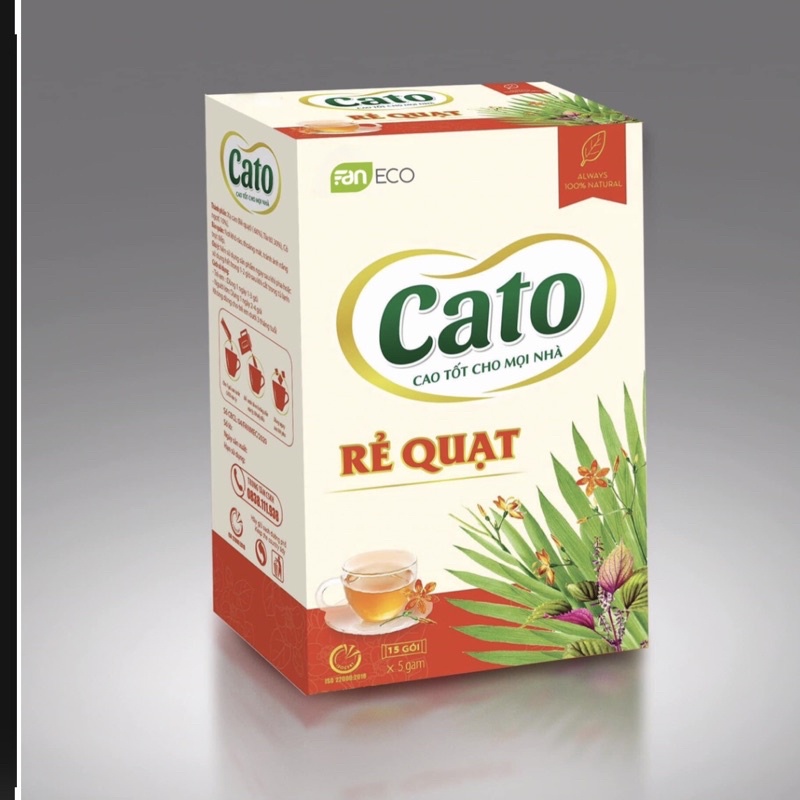 Cao uống rẻ quạt Cato Faneco giảm ho tiêu đờm, tăng cường miễn dịch đường hô hấp, hốp 15 gói