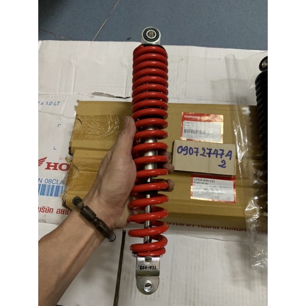 Phuộc sau vision đời  đen + đỏ zin hãng Honda