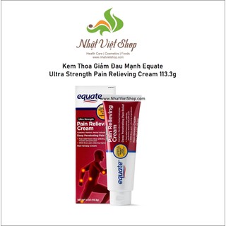 Kem Thoa Giảm Đau Mạnh Equate Ultra Strength Pain Relieving Cream 113.3g - Date: 2025