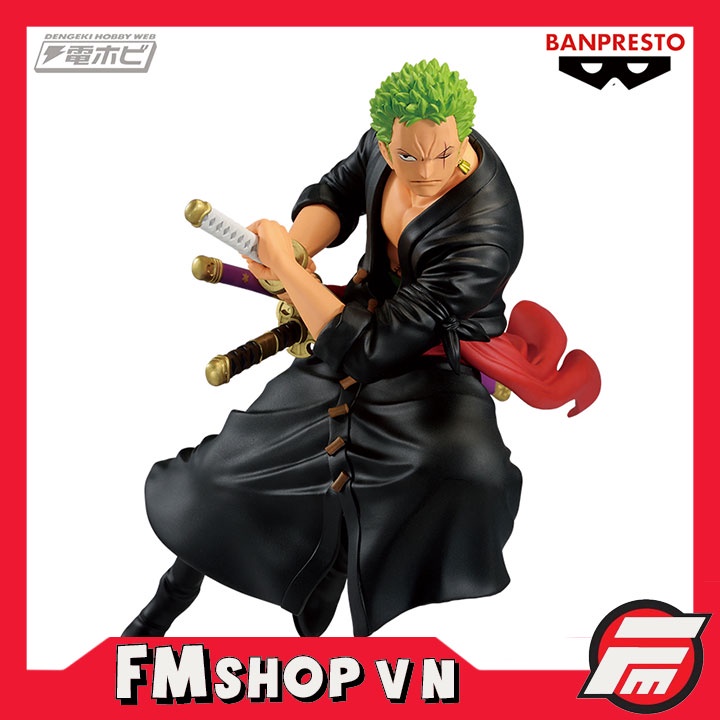 MÔ HÌNH NHÂN VẬT ANIME BANPRESTO ONE PIECE BATTLE RECORD RORONOA ZORO