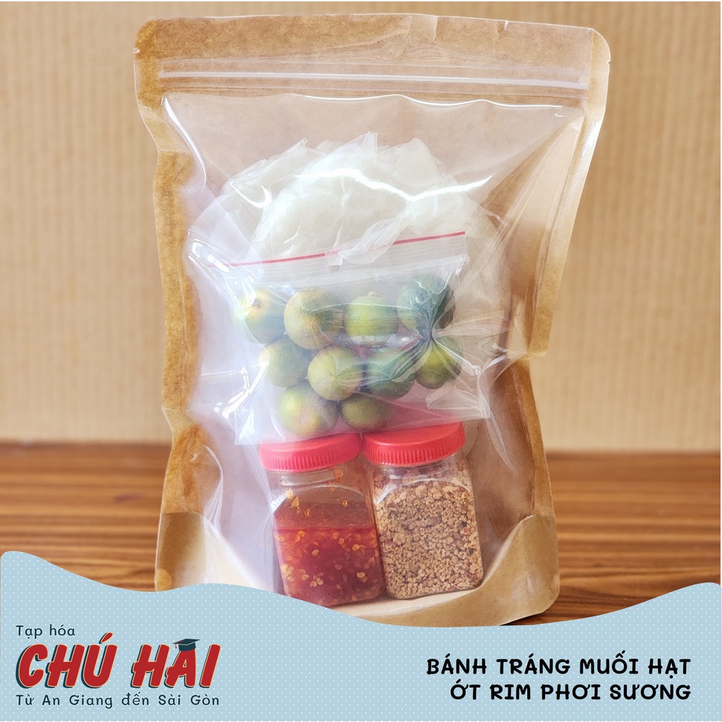 BÁNH TRÁNG ỚT RIM MUỐI NHUYỄN PHƠI SƯƠNG | Bánh tráng phơi sương | Tạp hóa Chú Hai (An Giang)