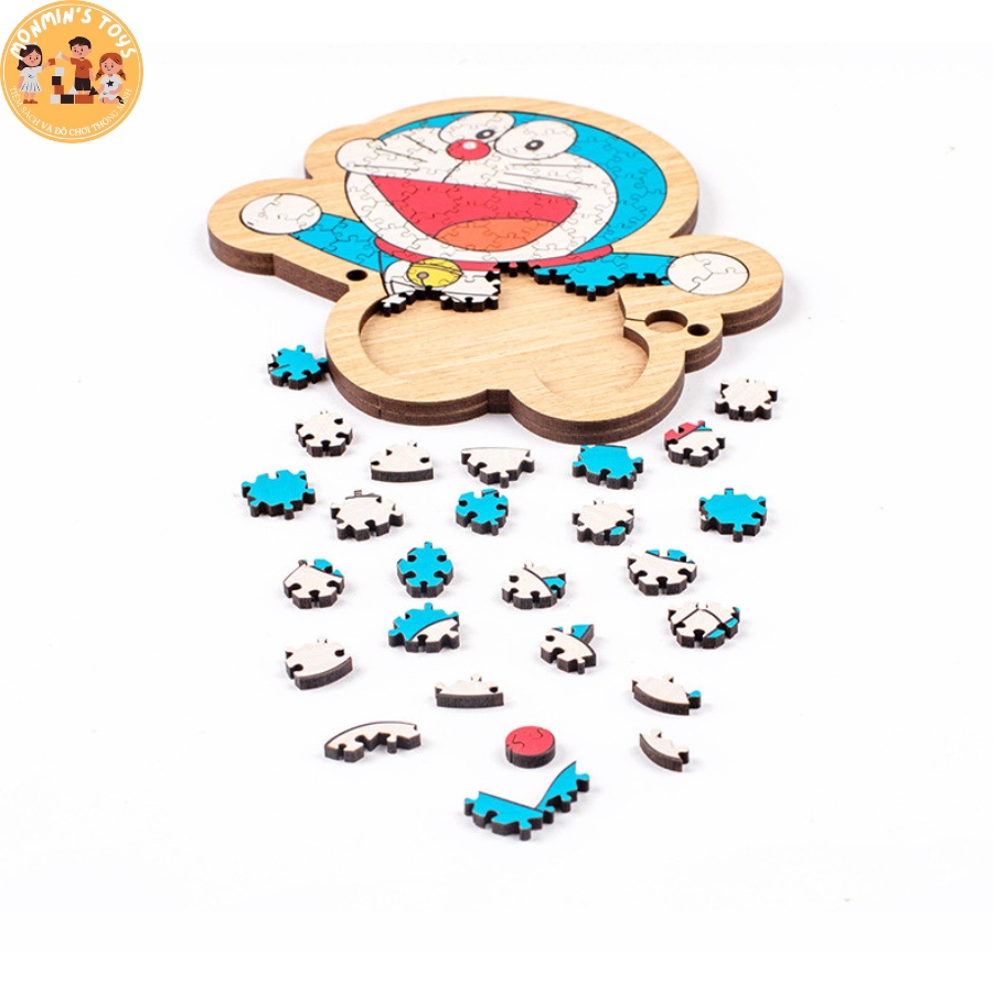 Xếp Hình Doraemon Bằng Gỗ