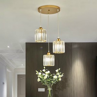 Đèn thả pha lê trang trí lắp phòng bếp- 3 bóng