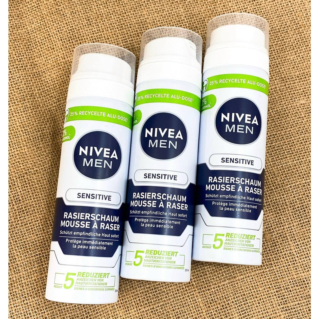 BỌT CẠO RÂU NIVEA MEN SENSITIVE 200ML
