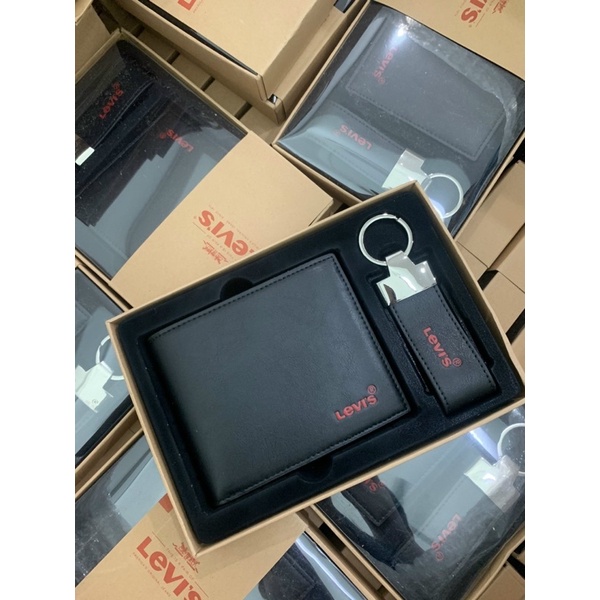 ví L.evis nâu full box túi giấy