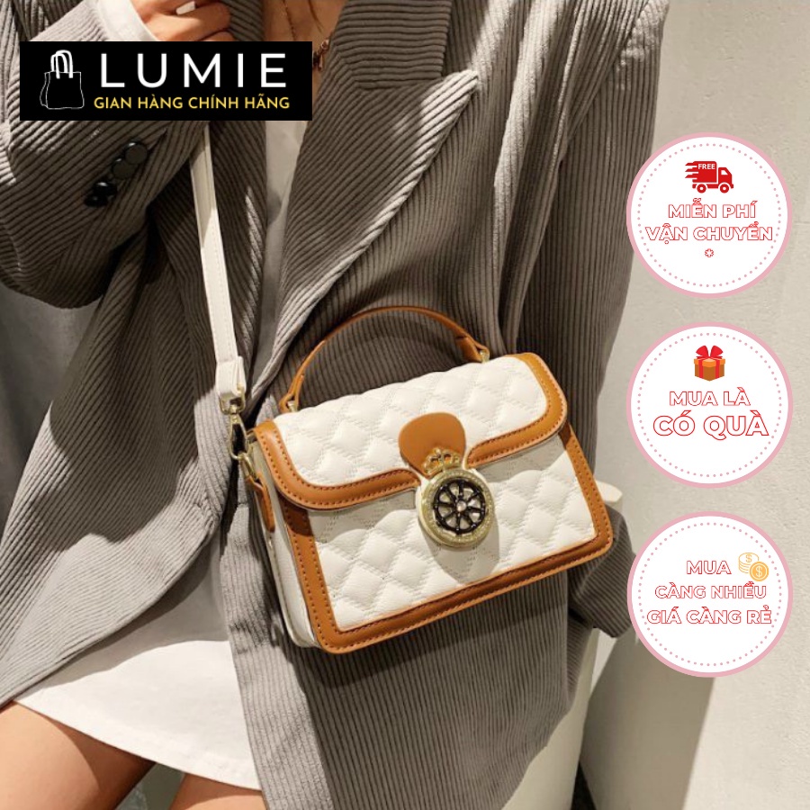 Túi xách nữ đeo chéo, đeo vai Lumie Bag, dùng đi chơi, đi học,chất da đẹp, thời trang cao cấp size 21cm LB429