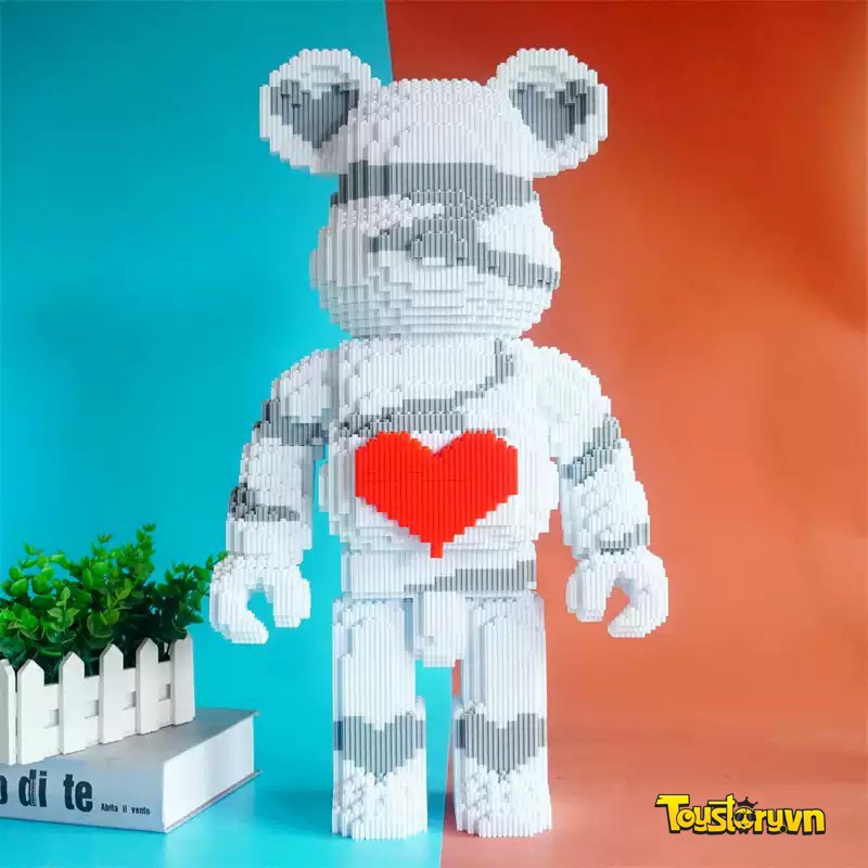 Gấu Lego Bearbrick cỡ đại 55cm