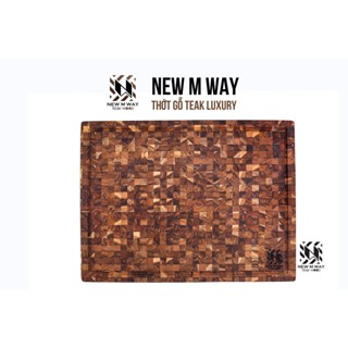  Thớt Gỗ Teak New M Way Size Đại Dài 61cm Dc07 38x460x610mm 