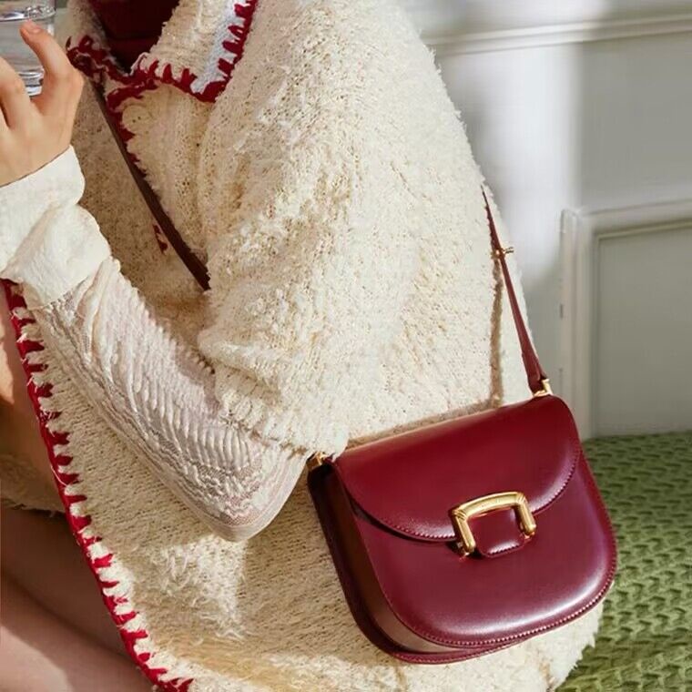 Túi Xách Tay / Đeo Vai Mini Bằng Da Mềm Có Khóa Kéo Thời Trang Cho Nữ HE273