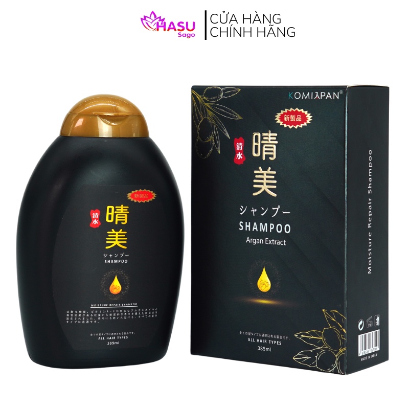 Dầu gội kích thích mọc tóc, dưỡng ẩm và phục hồi Komi Nhật Bản chai 385ml