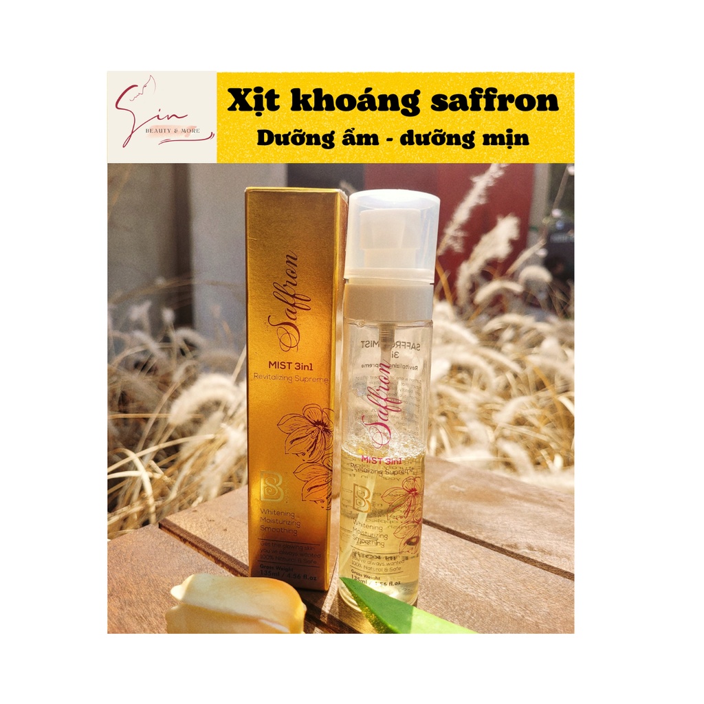 Xịt khoáng Saffron 💥 GIÁ SỐC 💥 Dưỡng ẩm, mịn, có thể thay toner