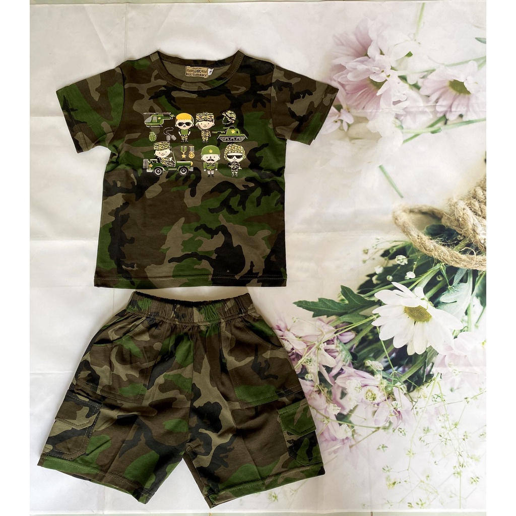 {HCM}_Đồ bộ quần áo thun cotton rằn ri dành cho bé trai & bé gái _THUỶ TIÊN SHOP