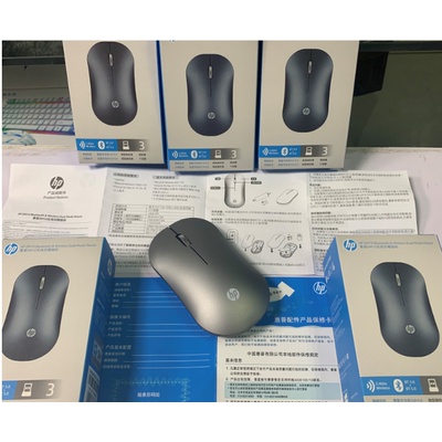 Chuột   Bluetooth không dây  HP DM10  silent mouse văn phòng im lặng chế độ kép mỏng xám