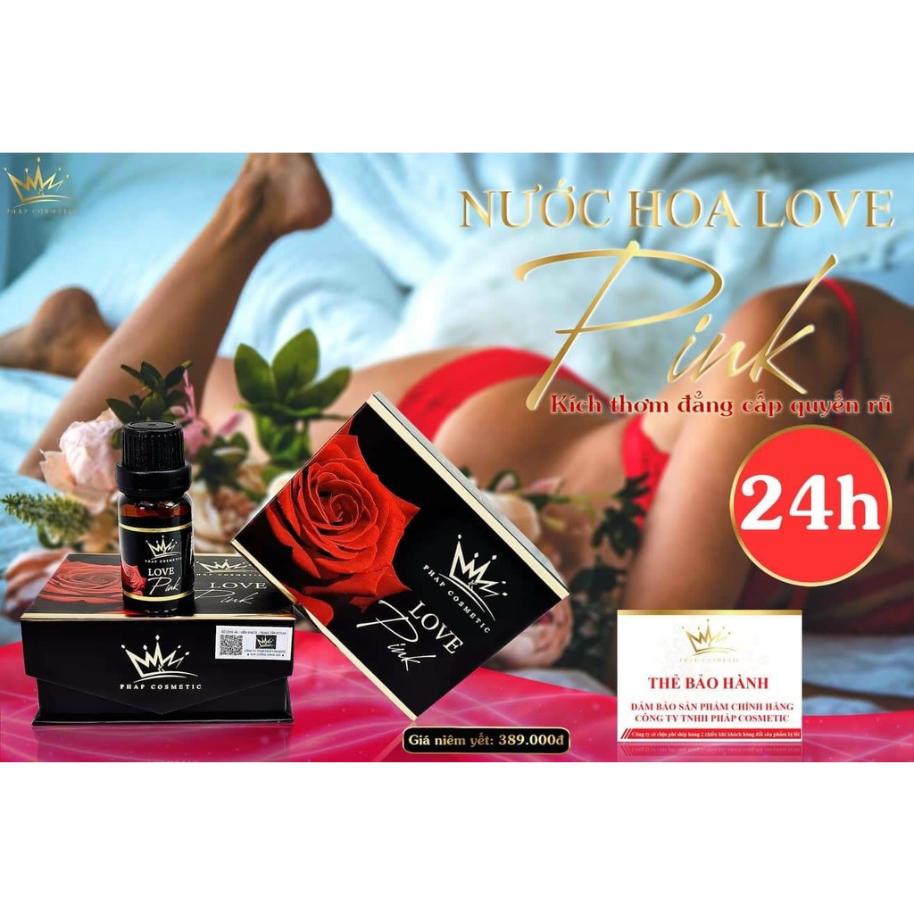 Nước Hoa Vùng Kín Love Pink Chính Hãng 100%