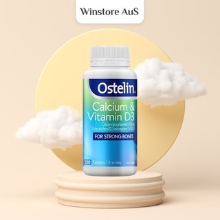 Canxi bầu Úc Ostelin Calcium & Vitamin D3 130 viên Hàng Chính Hãng