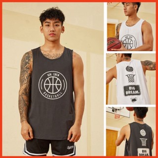 Áo bóng rổ 3 lỗ tập gym áo tanktop nam nữ vải cotton thấm mồ hôi mát Bigdream sabistores1