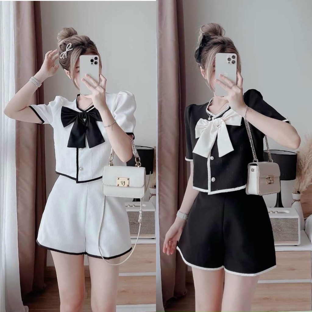 Set đồ nữ đi chơi set đồ bộ đẹp sang trọng dễ thương trang phục không thể thiếu mỗi khi đi dạo phố được YME Store