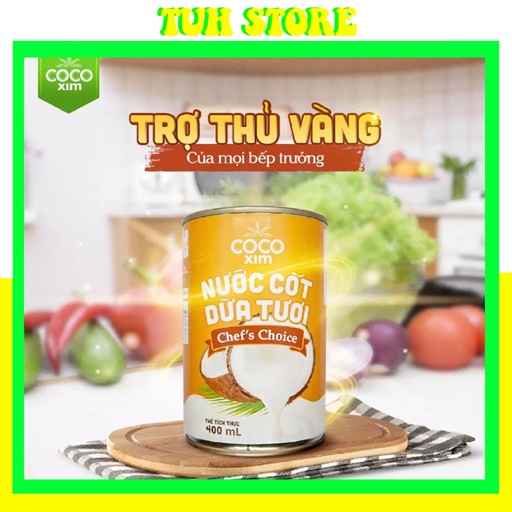 Nước Cốt Dừa Tươi Chef's Choice Cocoxim 400ml,Chefs Choice