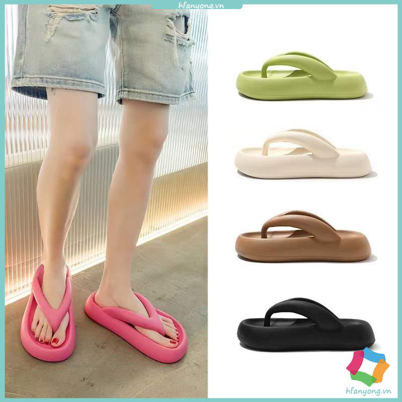 Phụ nữ dép xỏ ngón dế dày chống trượt mặc ngoài mẫu mới