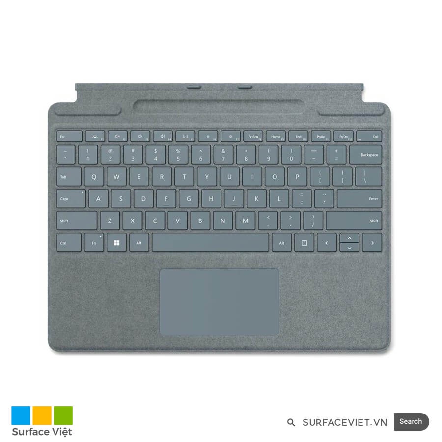 Bàn phím Alcantara dành cho Surface Pro X, Pro 8 có khe sạc bút