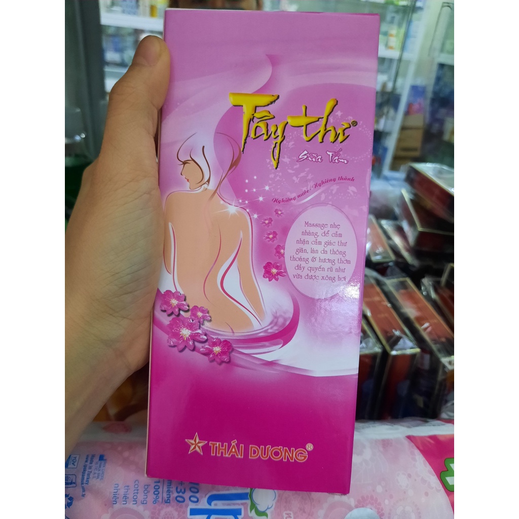 Sữa tắm Tây Thi - Sao Thái Dương làm sạch da, trắng da,đẩy lùi viêm nang lông chai 200 ml