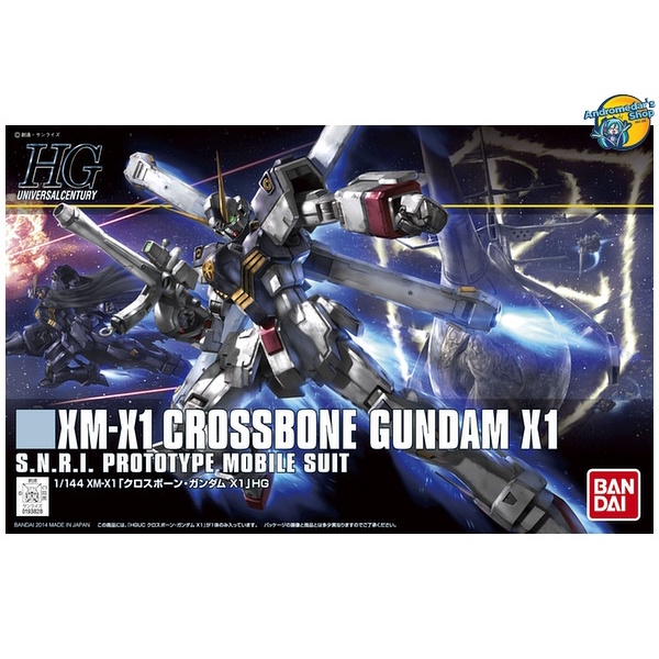 [Bandai] Mô hình lắp ráp Cross Bone Gundam High Grade 1/144 HGUC Crossbone Gundam X1 Model Kits