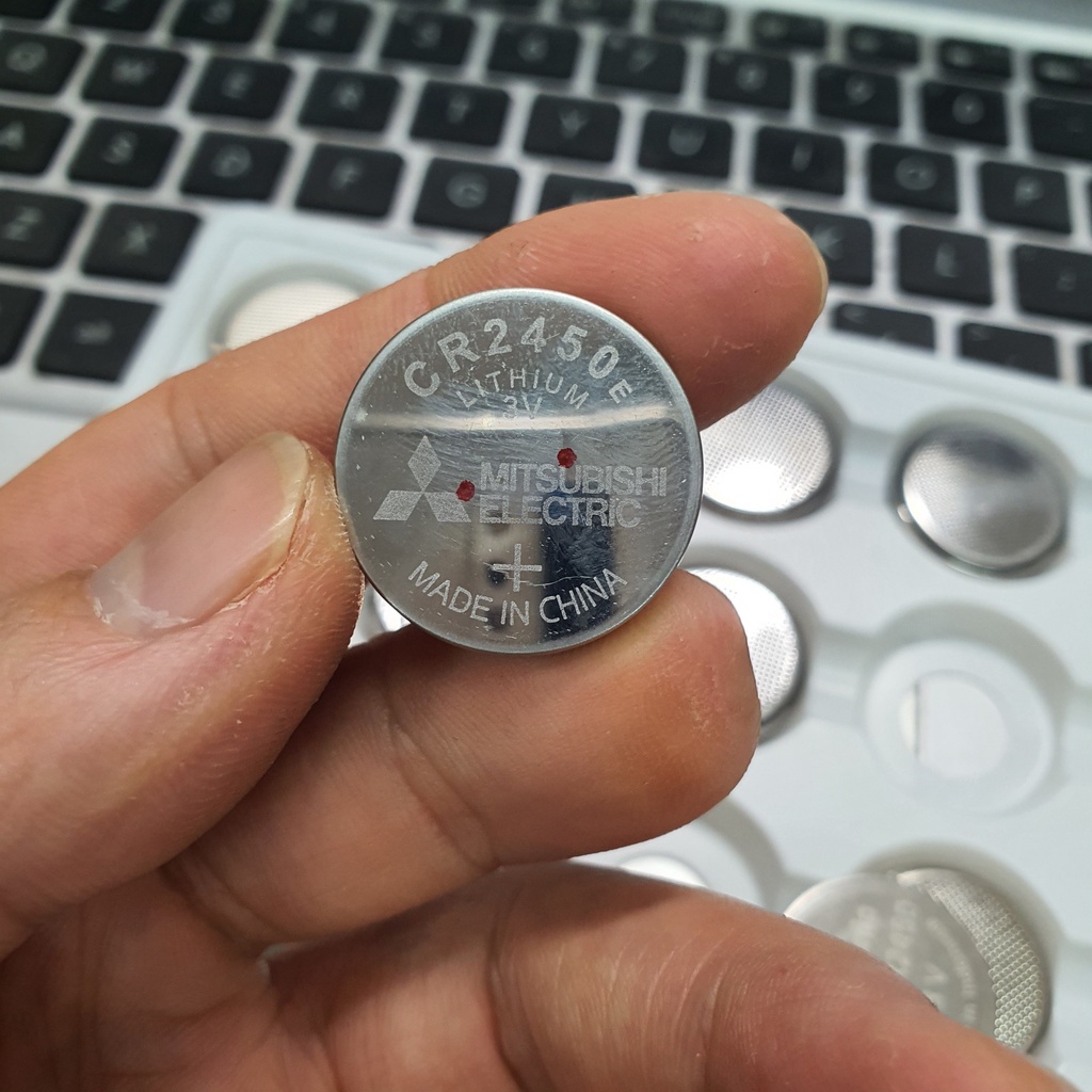 Pin 3V CR2450 Panasonic - Mitsubitshi Chính Hãng For Smart Key, Hãng Của Nhật, Hàng Từ Nhà Máy Ra
