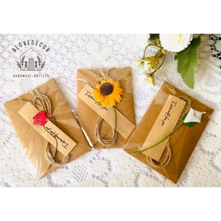 Thiệp giấy kraft phong cách vintage