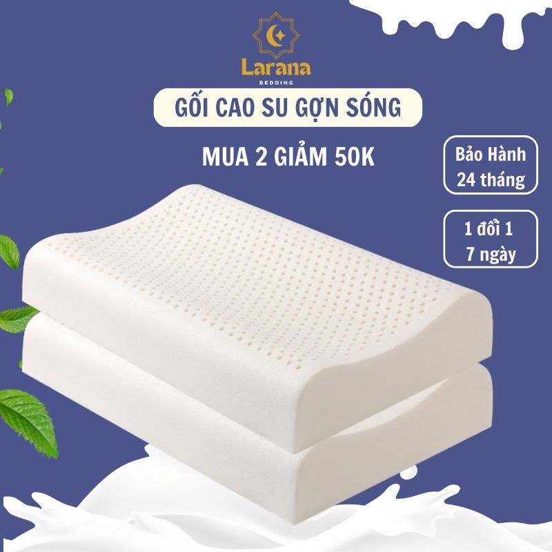 Gối Cao Su Non Người Lớn, Ruột Gối Nằm Ngủ Cao Su Thiên Nhiên Kim Á Cao Cấp Chống Đau Cổ Vai Gáy