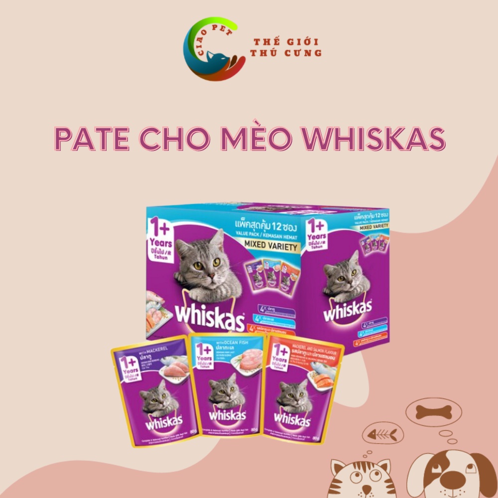 Pate cho mèo Whiskas siêu ngon