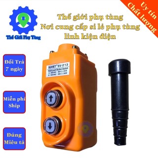 Công tắc tời điện vuông - thân dài 14cm điều khiển lên xuống cửa cuốn hoặc máy tời công trình