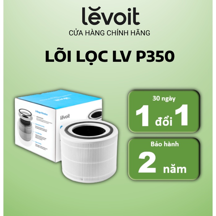 Lõi Lọc Diệt Khuẩn Cho Máy Lọc Không Khí Levoit Core P350-RF -Chính hãng- Bộ Lọc HEPA- Gồm 3 Lớp Lọc