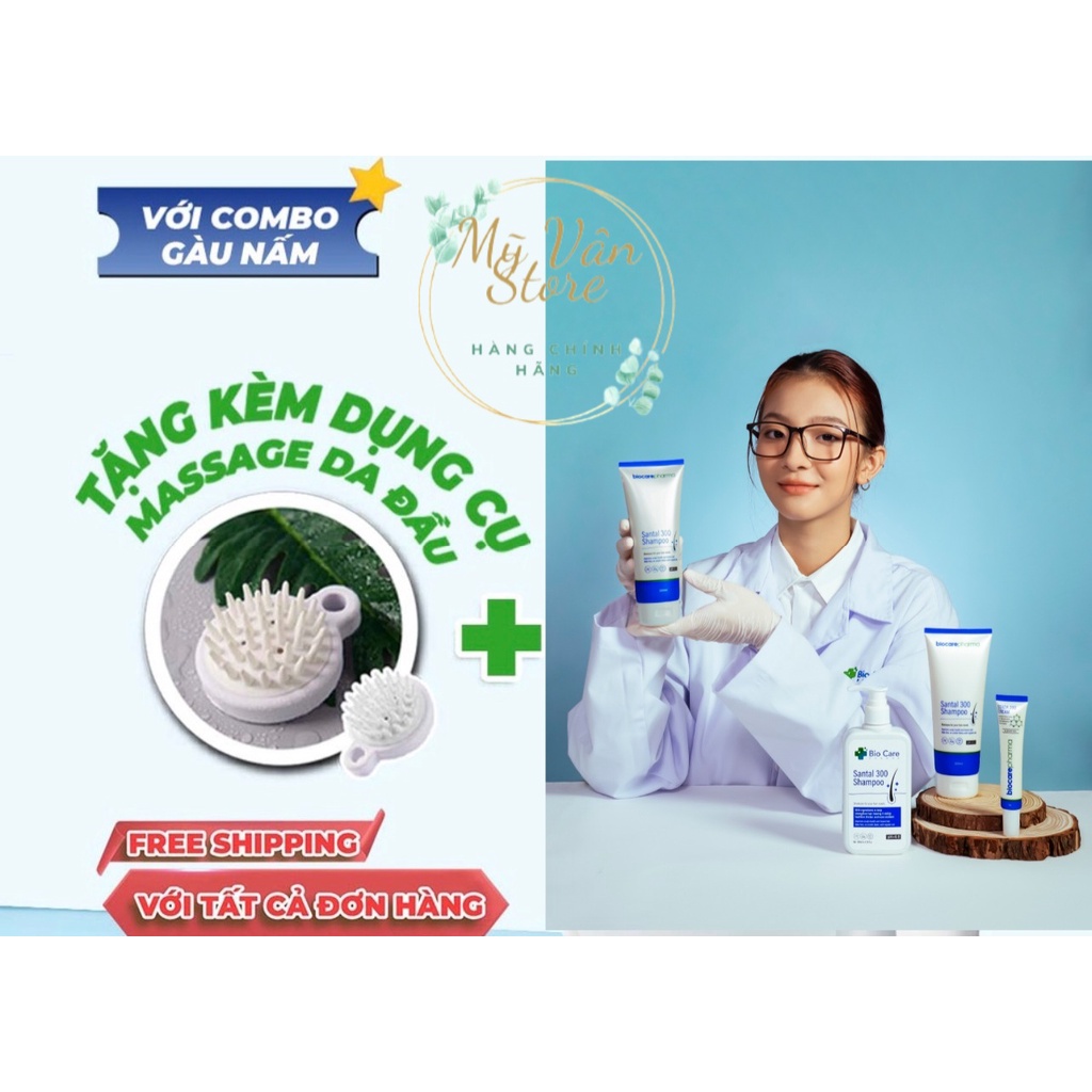 Combo kem và dầu gội hỗ trợ gàu nấm | Biocarepharma.