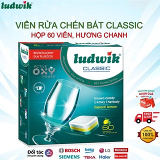 Viên rửa chén bát Ludwik classic 60 viên, không chứa photphat, Ba Lan