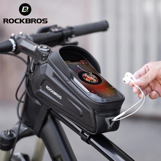 HCM Rockbros túi treo sườn xe đạp đựng vừa iphone pro max - Giao Hỏa Tốc