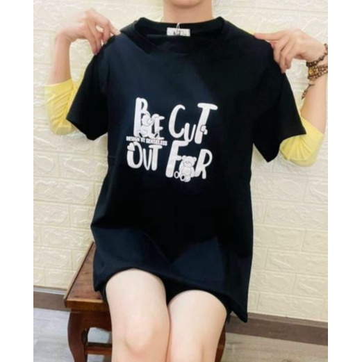 Áo thun nữ, chất thun thái, áo cotton form vừa, mẫu A15: Màu đen