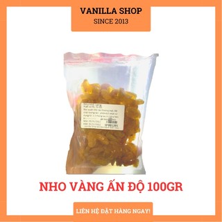 Nho khô vàng ấn độ gói 100gr