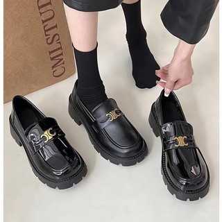 Giày Da Nữ Đế Cao 5cm Phong Cách Hàn Quốc