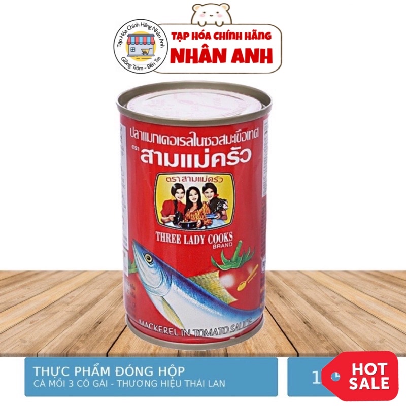 Cá mòi 3 cô gái - Cá nục sốt cà 155g