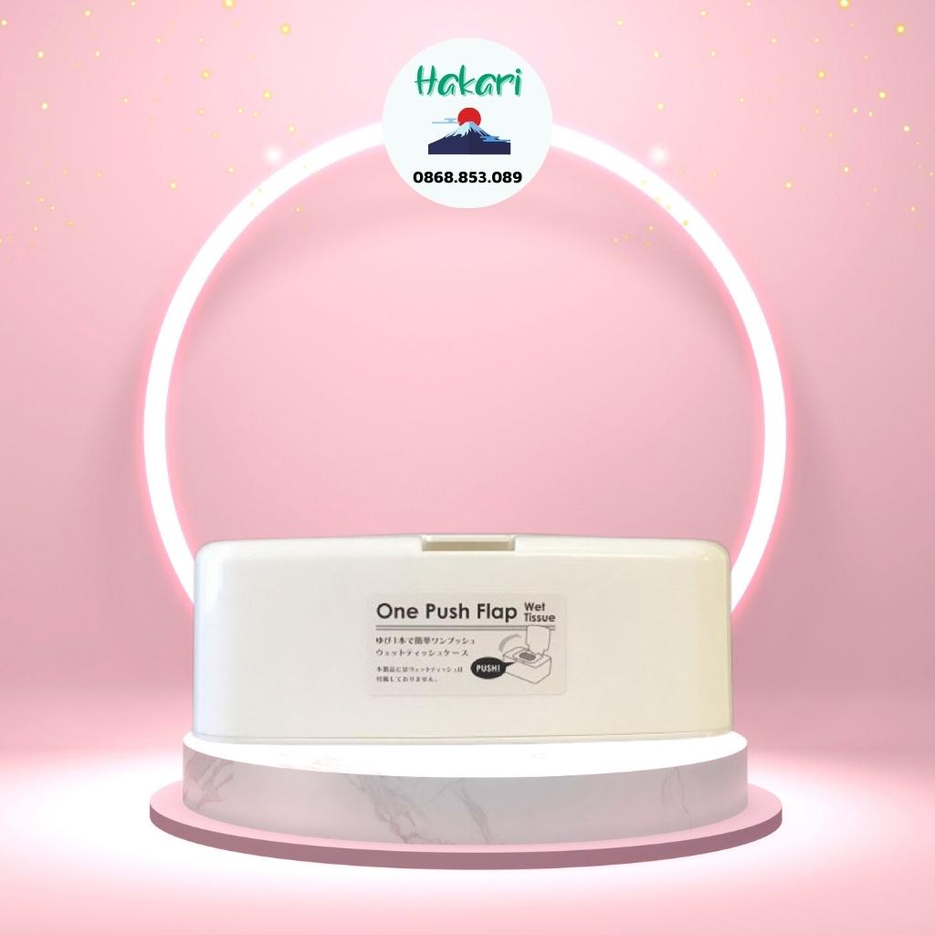 Hộp đựng giấy ướt có nắp bật mẫu bo Nhật Bản
