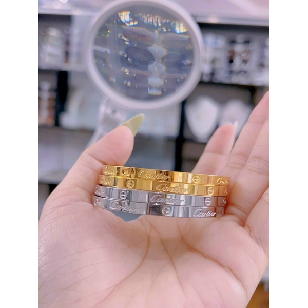 Vòng Tay Titan Mỏng Tròn Siêu Xinh