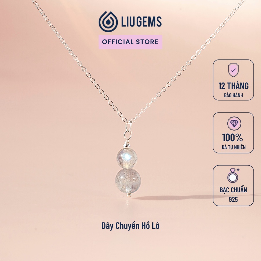 Dây Chuyền Bạc Nữ 925 Hồ Lô Liugems Mix Đá Phong Thuỷ Tinh Tế Dễ Thương, HL