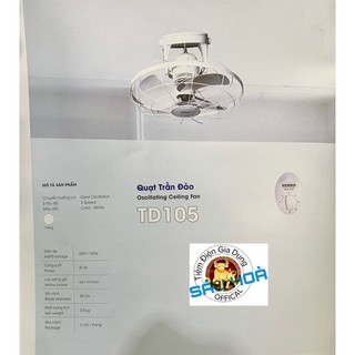 Quạt đảo trần Senko TD105