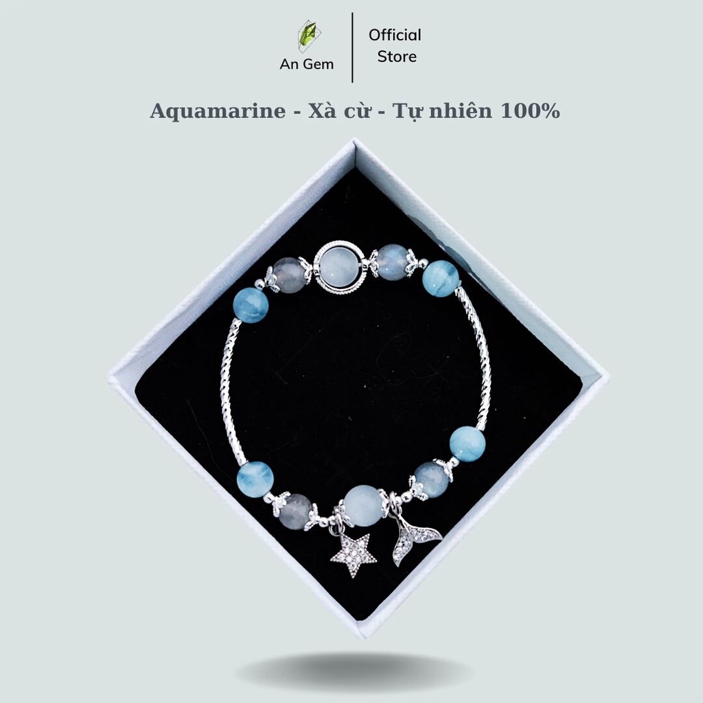 Vòng tay đá mix charm màu sắc bắt mắt, tinh tế